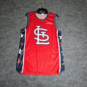 Mens MLB St.Louis Cardinals National Guard SGA Stars Basketball Jersey - Size XL